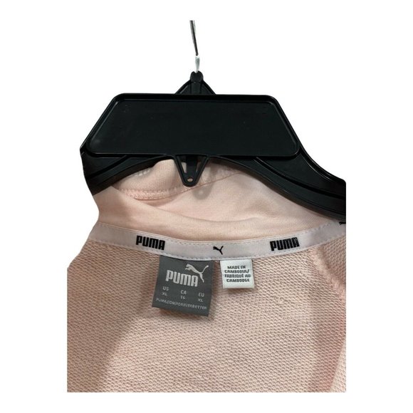 PUMA Women Sweatshirt Half Zip Active Pullover Long Sleeve  Rosewater - Picture 5 of 7